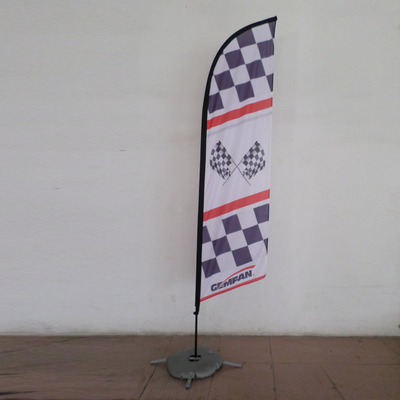Promocyjna flaga plażowa na zewnątrz Jedno- i dwustronne drukowanie