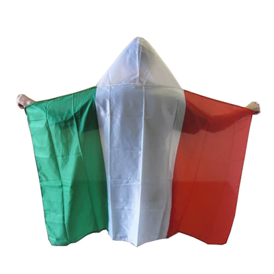 Peleryna z flagą futbolu z rękawami na ramionach Dostosowany kolor