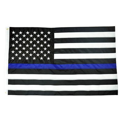 90x150cm niestandardowe flagi poliestrowe flagi narodowej ameryki niebieskiej linii