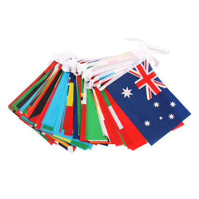 World Cup Small Country String Flag Poliester PE Materiał PVC