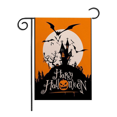 Dekoracje na Halloween Flagi ogrodowe Materiał lniany Druk sublimacyjny