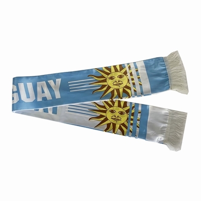 Niestandardowy szalik z nadrukiem flagi narodowej Yaoyang Urugwaj szalik piłkarski