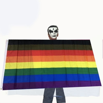 Wisząca impreza Flaga LGBT Proporczyk Flaga dumy lesbijek Rozmiar niestandardowy