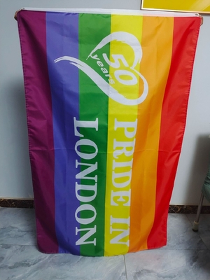 Druk cyfrowy 3x5 Flaga LGBT Gay Lesbian Bisexual Pride Flag