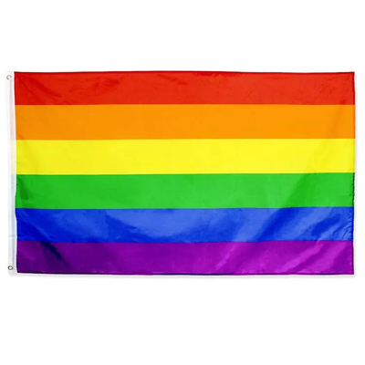 Niestandardowa cyfrowa drukowana flaga LGBT Poliester 3 * 5 stóp Gay Rainbow Flag