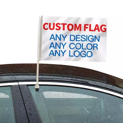Niestandardowe poliestrowe okienne flagi samochodowe Niestandardowe flagi samochodowe Anglii