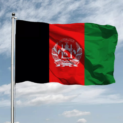 Kolor CMYK 3x5 niestandardowa flaga 100% poliester afganistan flaga międzynarodowa