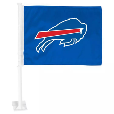 Niestandardowe flagi okienne samochodu Druk cyfrowy 30x45cm Flaga okienna Buffalo Bills