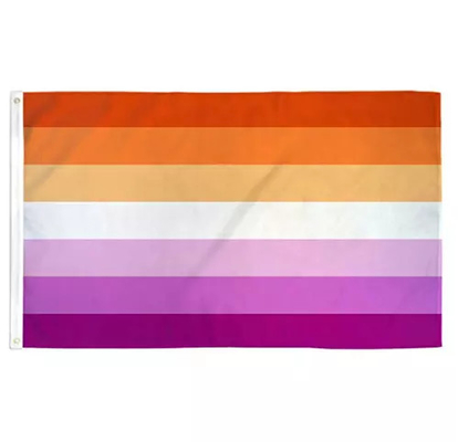 Druk cyfrowy tęczowa flaga LGBT 3x5Ft 100D poliestrowa flaga postępu