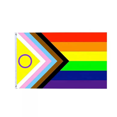 3x5Ft tęczowe flagi LGBT druk cyfrowy Flaga postępu LGBT Bandeira