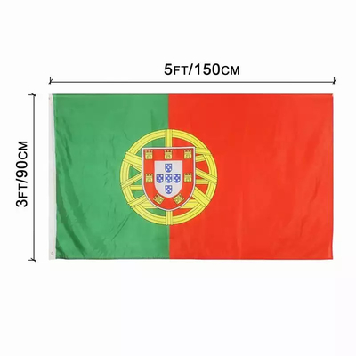 Niestandardowe flagi 3X5 Ft 100% poliester portugalia flaga narodowa wszystkie flagi krajów