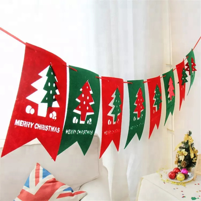 Filcowe niestandardowe flagi świąteczne wiszące dekoracje festiwalu atmosfery