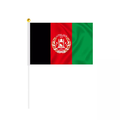 Biały Polak Spersonalizowane flagi ręczne 100D Poliester Flaga Afganistanu
