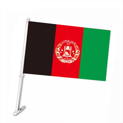 Drukowanie w kolorze Pantone Flagi okien samochodu Poliester Flaga Afganistanu