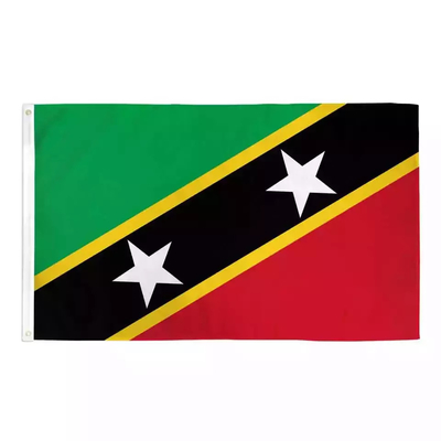 Niestandardowy rozmiar Flaga St Kitts i Nevis Jednostronny / dwustronny druk Kolor CMYK