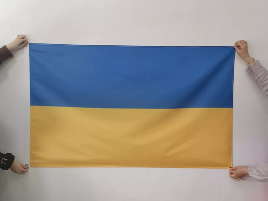Pantone Color Poliester World Flags 3x5 Ukraińska flaga narodowa Wiszący styl