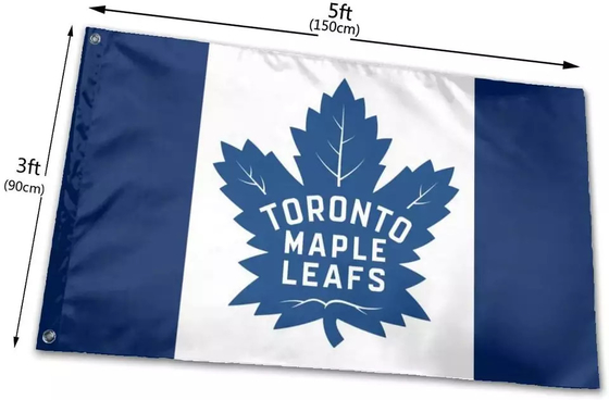 Szybka dostawa Niestandardowa flaga Toronto Maple Leafs Flaga NHL Hot Teams Flag