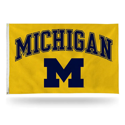 Wysokiej jakości flagi 3x5ft CAA University of Michigan Wolverines