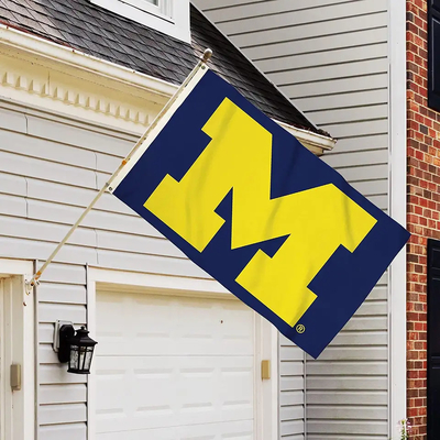 Wysokiej jakości flagi 3x5ft CAA University of Michigan Wolverines